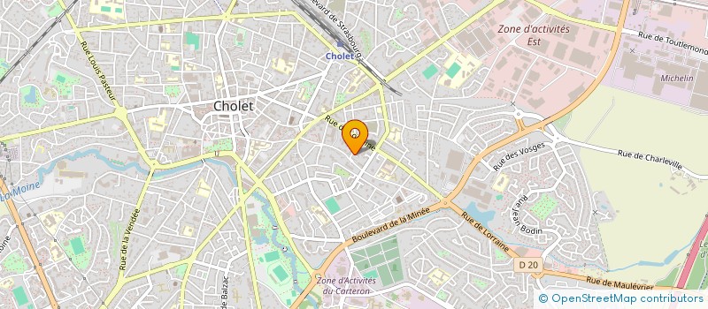 localisation de l'entreprise MADAME CARINE FRANCINE COULBAULT à CHOLET