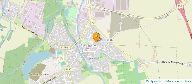 localisation de l'entreprise MADAME CARINE FRICKER  UNGERSHEIM