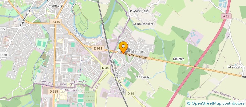 localisation de l'entreprise MADAME CARINE FROGER  SAINT-PATERNE - LE CHEVAIN