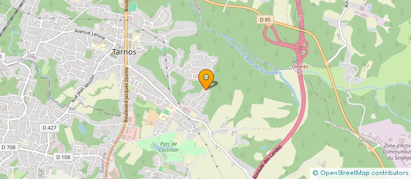 localisation de l'entreprise MADAME CARINE GARCIA  TARNOS