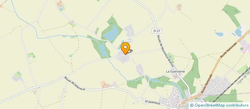 localisation de l'entreprise MADAME CARINE GAULUE  COULOMBIERS