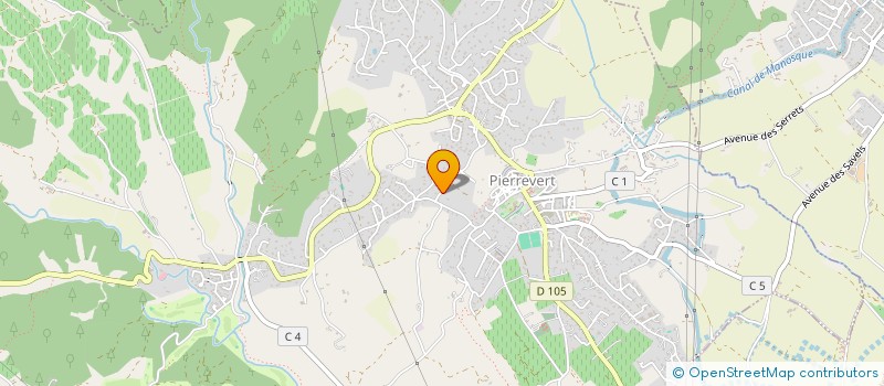 localisation de l'entreprise MADAME CARINE GEFFROY  PIERREVERT