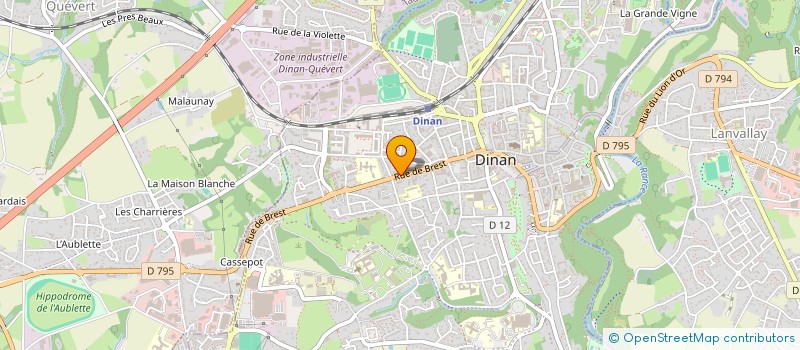 localisation de l'entreprise MADAME CARINE GILBERT à DINAN
