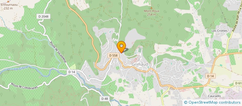 localisation de l'entreprise MADAME CARINE GIORDANA  GRIMAUD