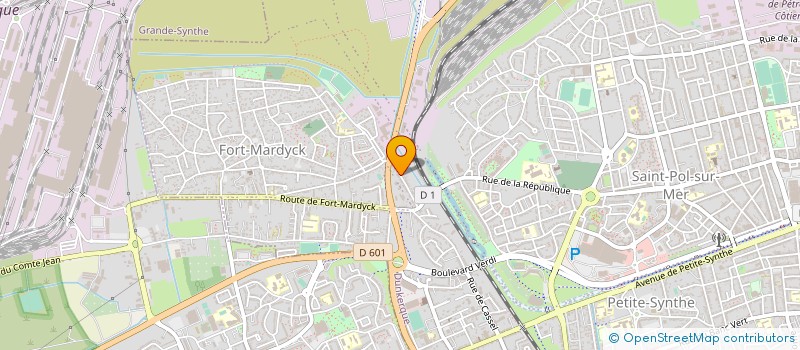 localisation de l'entreprise MADAME CARINE GODIN à DUNKERQUE