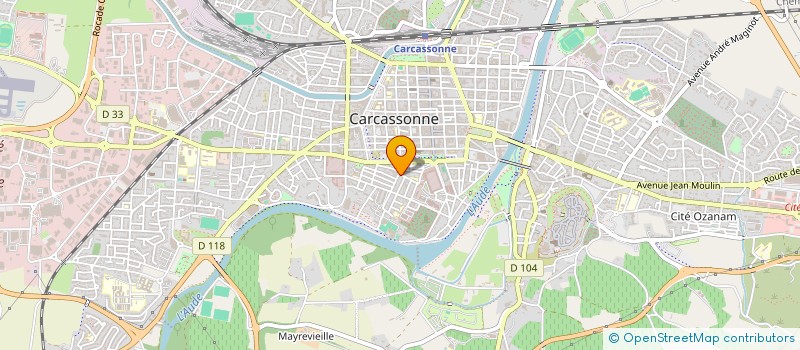 localisation de l'entreprise MADAME CARINE GOUJON  CARCASSONNE