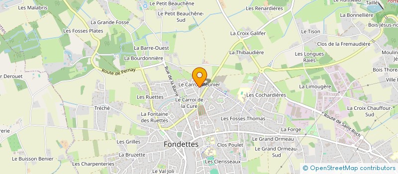 localisation de l'entreprise MADAME CARINE GOURGENDE à FONDETTES