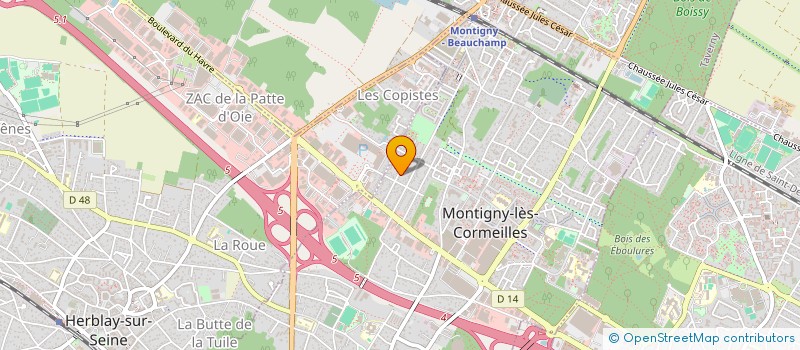 localisation de l'entreprise MADAME CARINE GOURSAUD à MONTIGNY-LES-CORMEILLES