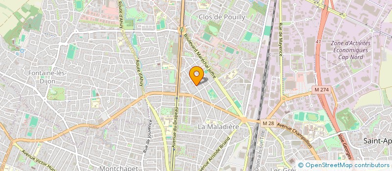 localisation de l'entreprise MADAME CARINE GRANDPOIRIER à DIJON