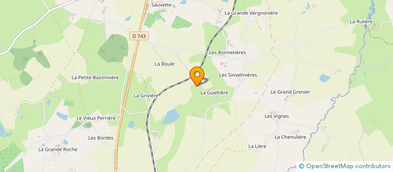 localisation de l'entreprise MADAME CARINE GRASSIGNOUX  SAINT-PARDOUX-SOUTIERS