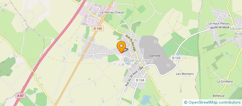 localisation de l'entreprise MADAME CARINE GRIMAULT  MOZE-SUR-LOUET