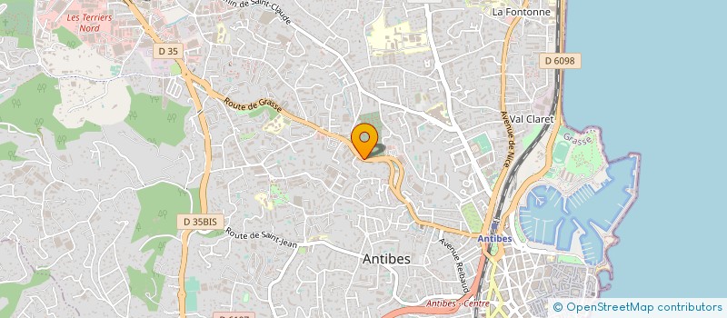 localisation de l'entreprise MADAME CARINE GRISETTI à ANTIBES