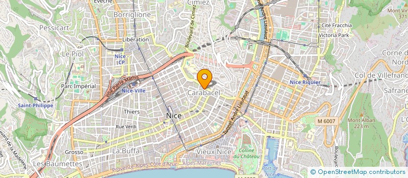 localisation de l'entreprise MADAME CARINE GUENIFFEY  NICE