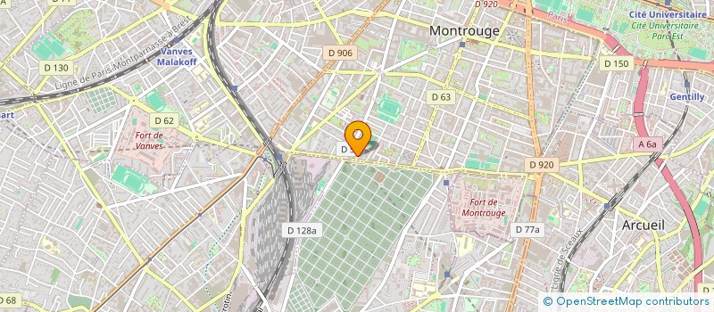 localisation de l'entreprise MADAME CARINE GUESSO DONGMO  MONTROUGE