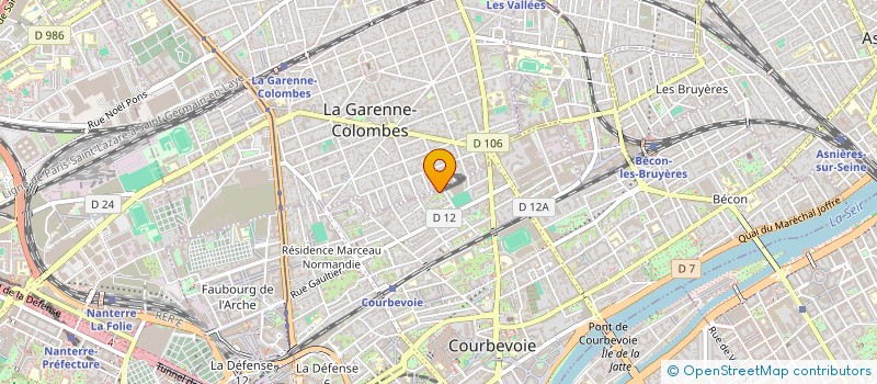 localisation de l'entreprise MADAME CARINE GUINET  COURBEVOIE