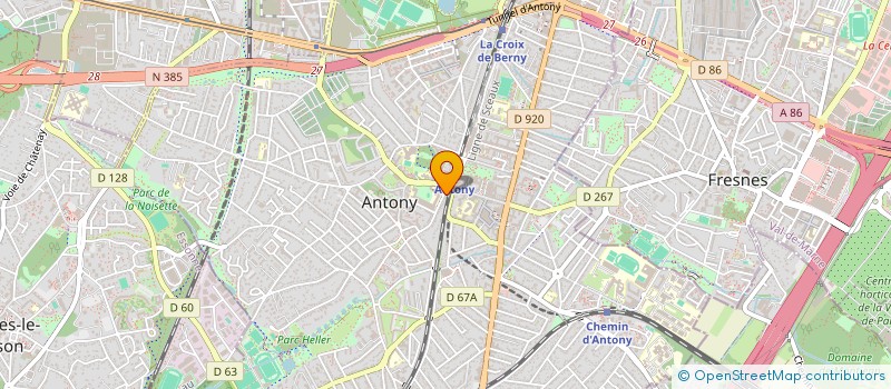 localisation de l'entreprise MADAME CARINE GUYETAND à ANTONY