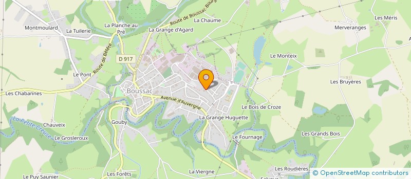 localisation de l'entreprise MADAME CARINE HEIDMANN à BOUSSAC