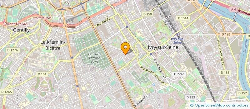 localisation de l'entreprise MADAME CARINE HOUIS à IVRY-SUR-SEINE
