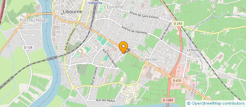 localisation de l'entreprise MADAME CARINE ISABELLE JOSSELIN  LIBOURNE