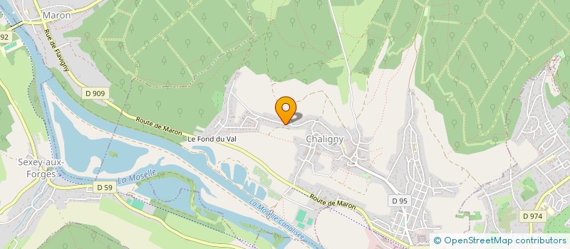 localisation de l'entreprise MADAME CARINE JANNET  CHALIGNY