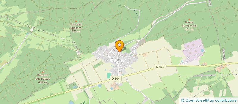 localisation de l'entreprise MADAME CARINE JANNIN  GENNES