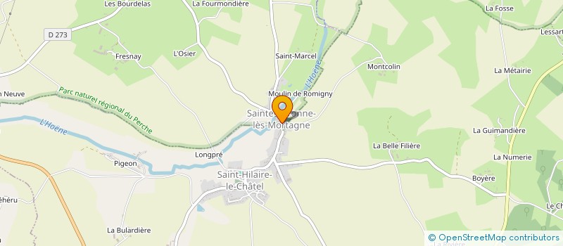 localisation de l'entreprise MADAME CARINE JOURDAN à STE CERONNE LES MORTAGNE