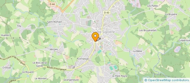 localisation de l'entreprise MADAME CARINE JOUVE  SAINTE-SIGOLENE