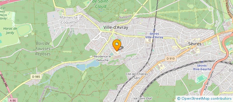 localisation de l'entreprise MADAME CARINE KLEIN  VILLE D AVRAY