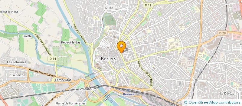 localisation de l'entreprise MADAME CARINE KOUAME  BEZIERS