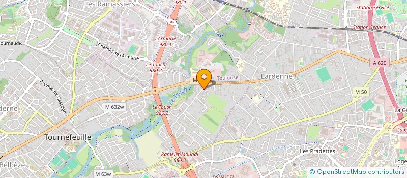 localisation de l'entreprise MADAME CARINE LACOR  TOURNEFEUILLE