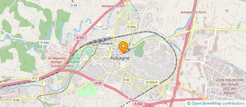 localisation de l'entreprise MADAME CARINE LAFFAILLE  AUBAGNE