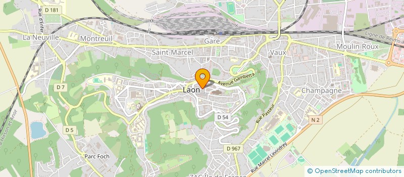 localisation de l'entreprise MADAME CARINE LAFONT à LAON