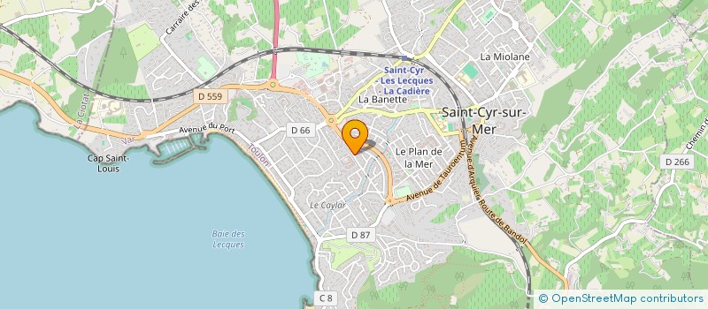 localisation de l'entreprise MADAME CARINE LAGLAINE à SAINT-CYR-SUR-MER