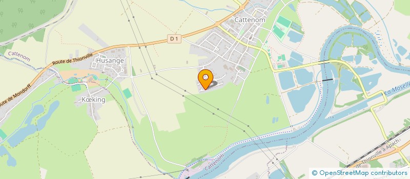 localisation de l'entreprise MADAME CARINE LALLEMENT  CATTENOM