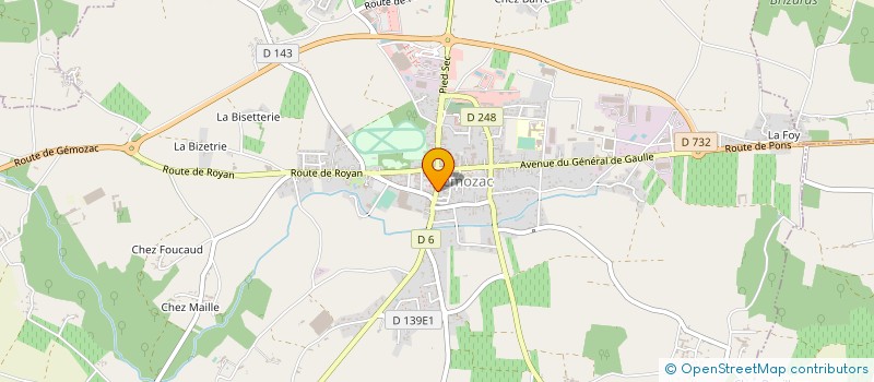 localisation de l'entreprise MADAME CARINE LALOY à GEMOZAC