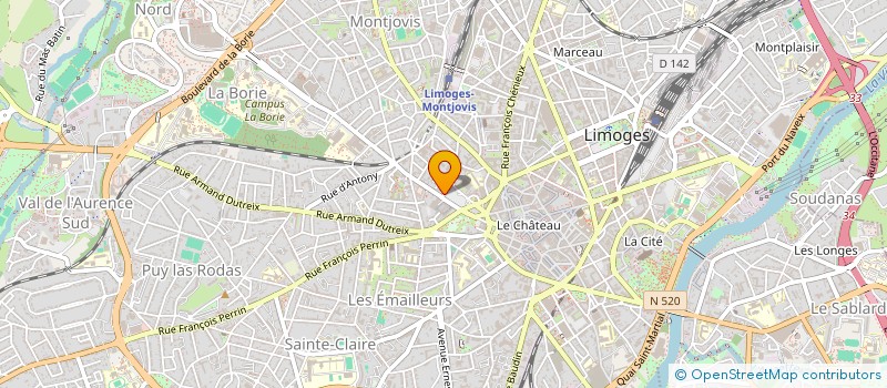 localisation de l'entreprise MADAME CARINE LANGOT à LIMOGES