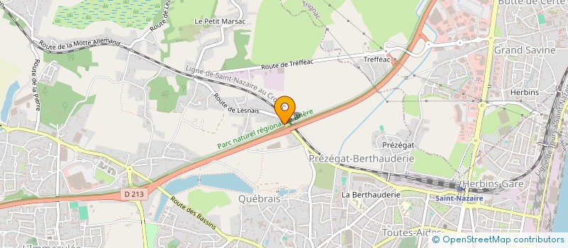 localisation de l'entreprise MADAME CARINE LAPORTE  SAINT-NAZAIRE