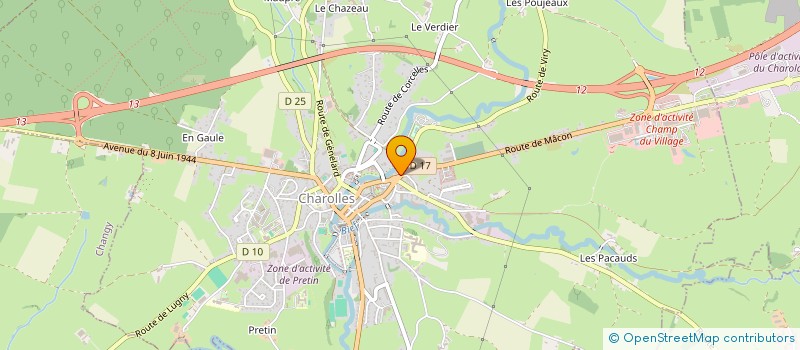 localisation de l'entreprise MADAME CARINE LARDET  CHAROLLES