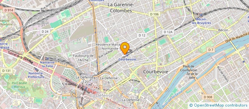 localisation de l'entreprise MADAME CARINE LAURENT-ISSARTEL à COURBEVOIE