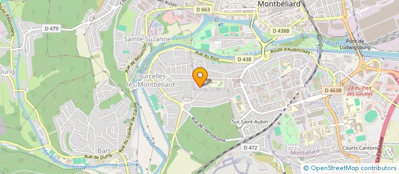 localisation de l'entreprise MADAME CARINE LAVILLEGRAND à MONTBELIARD