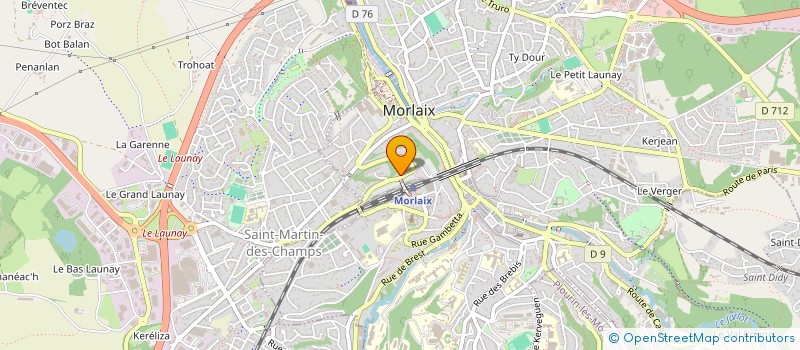 localisation de l'entreprise MADAME CARINE LE DONGE  MORLAIX