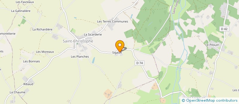 localisation de l'entreprise MADAME CARINE LE SAEC à SAINT-CHRISTOPHE