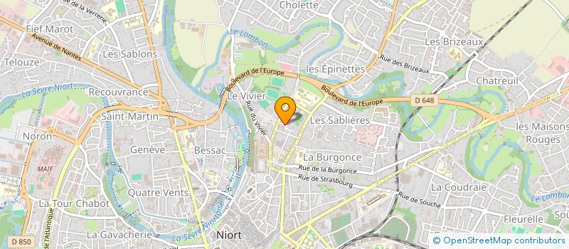 localisation de l'entreprise MADAME CARINE LEBLANC à NIORT