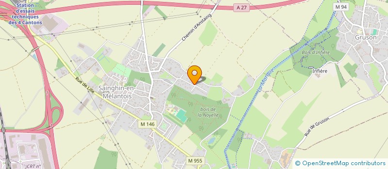 localisation de l'entreprise MADAME CARINE LEFEVRE  SAINGHIN-EN-MELANTOIS