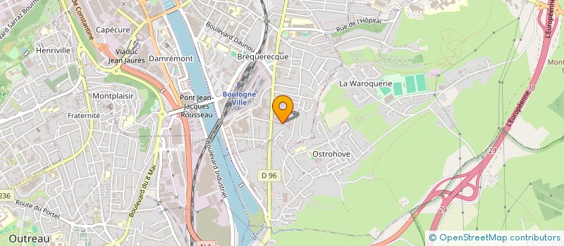 localisation de l'entreprise MADAME CARINE LEROY  BOULOGNE-SUR-MER