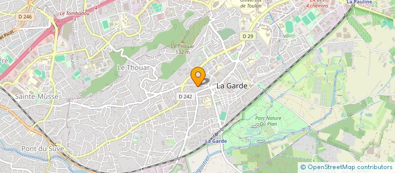 localisation de l'entreprise MADAME CARINE LETOMBE à LA GARDE