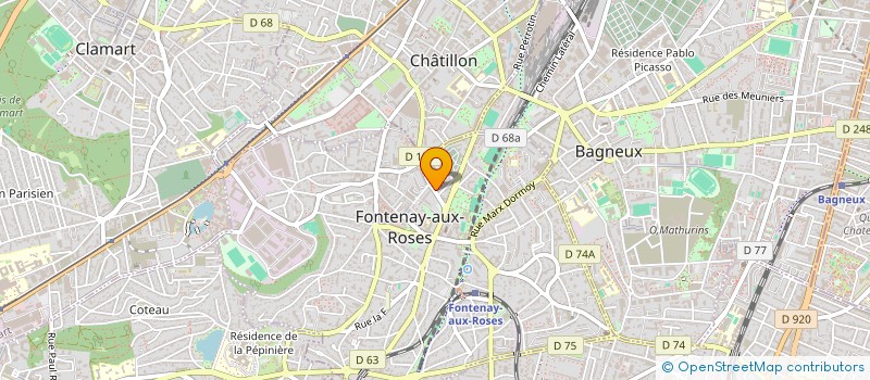 localisation de l'entreprise MADAME CARINE LEVEQUE à FONTENAY-AUX-ROSES