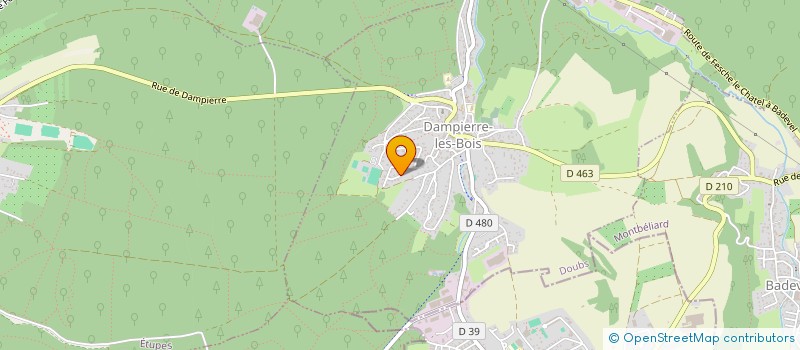 localisation de l'entreprise MADAME CARINE LIMOSIN  DAMPIERRE-LES-BOIS