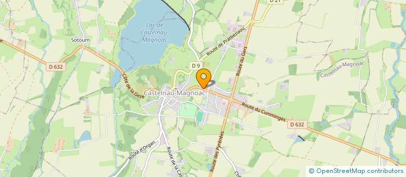localisation de l'entreprise MADAME CARINE LUSCAN  CASTELNAU-MAGNOAC