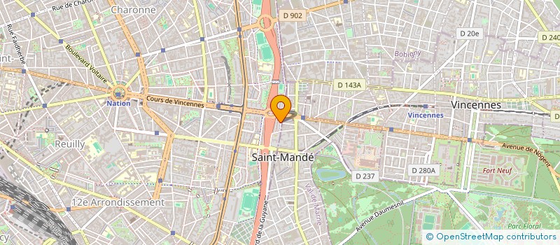 localisation de l'entreprise MADAME CARINE MAMNO NOKAM  PARIS